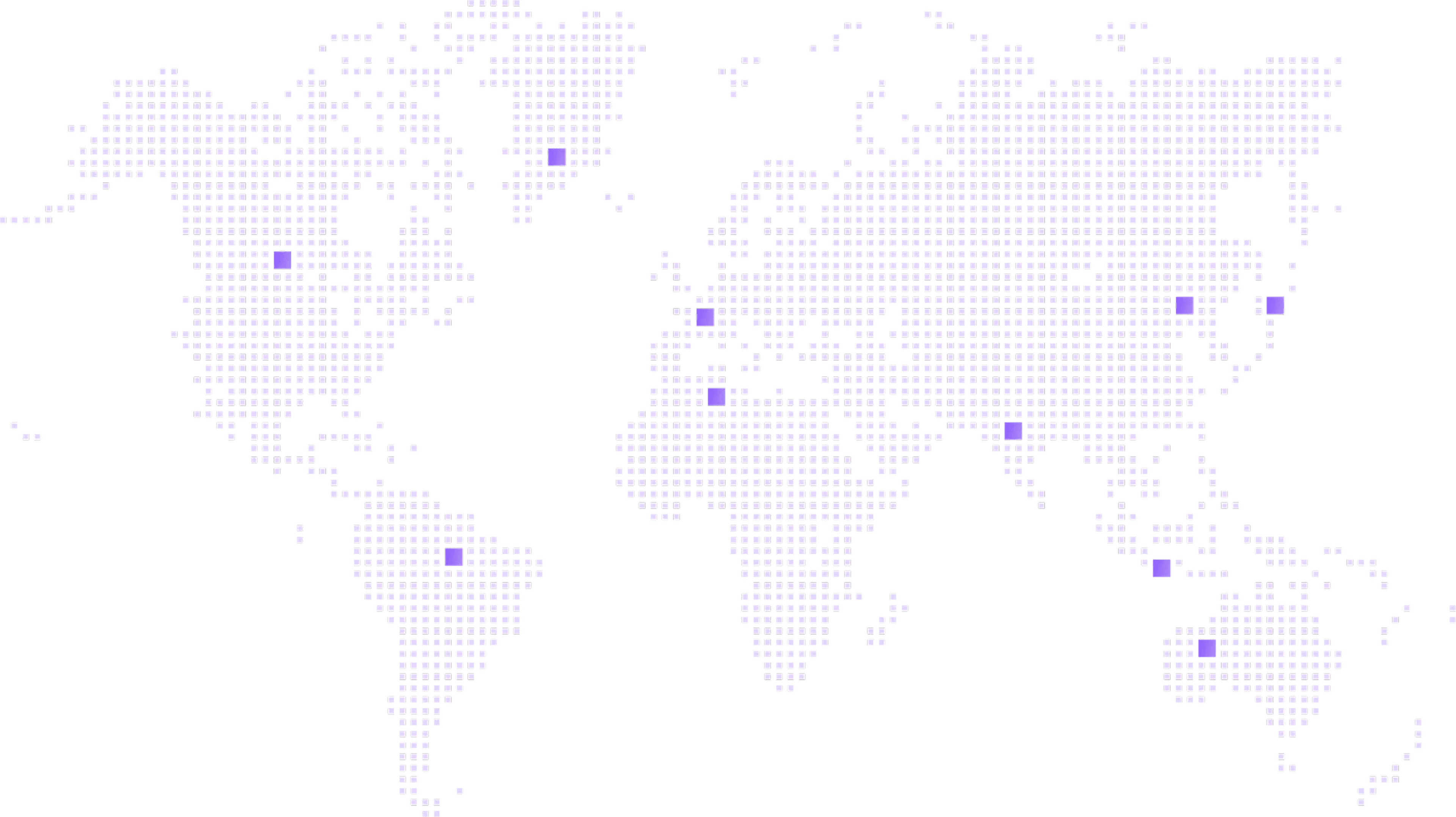 Map showing server locations